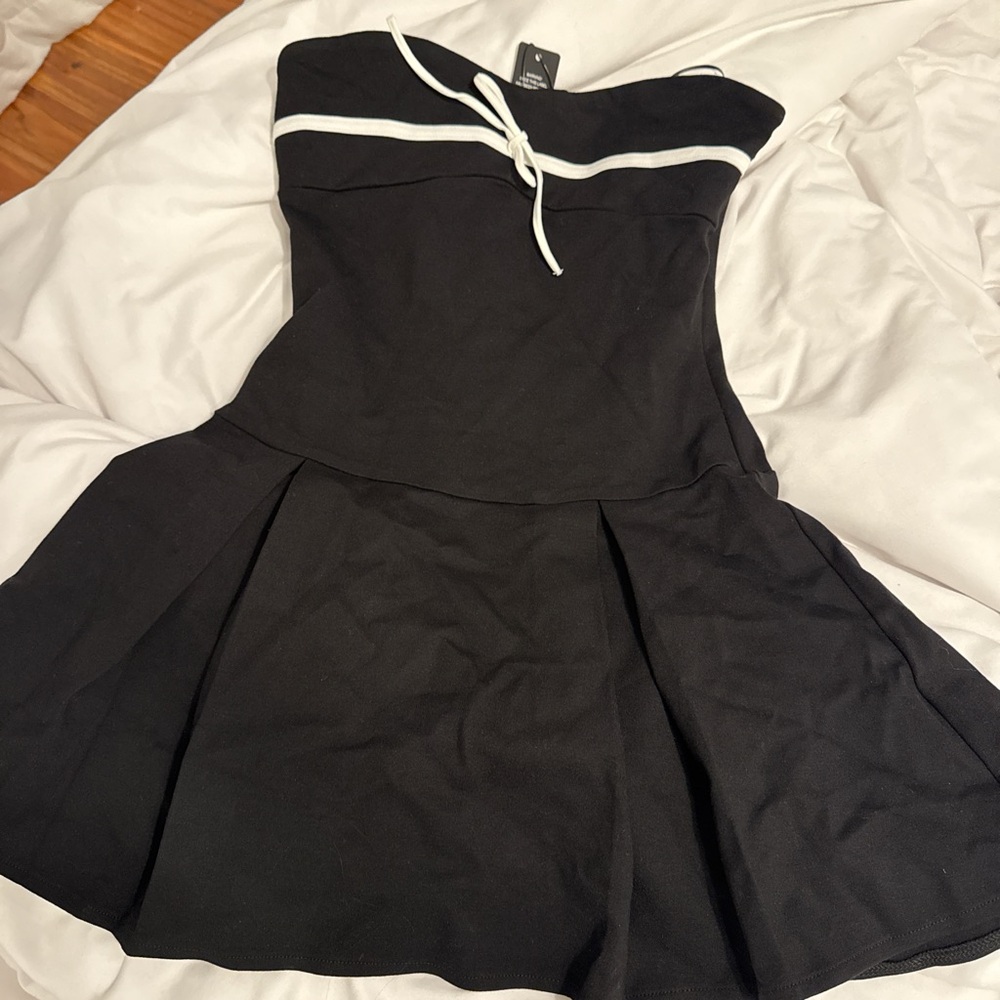 Strapless babydoll dress